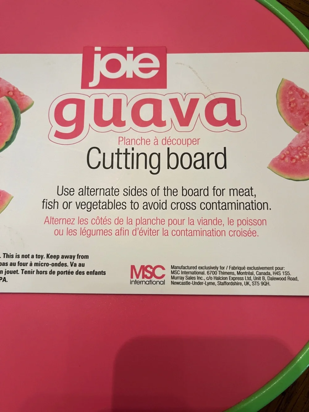 Joie Guava Cutting Board, new